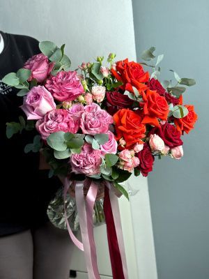 Розовый микс купить цветы, букеты с доставкой